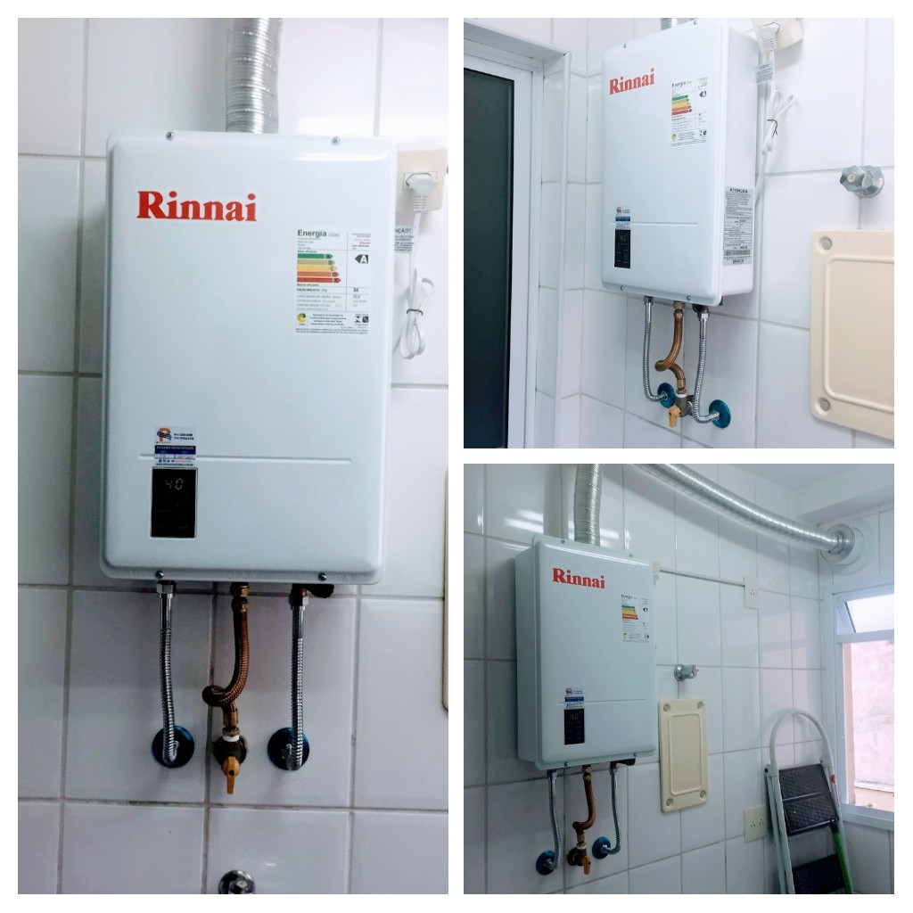 Aquecedor a gas Rinnai, Rheem, Lorenzetti, Aquecedor de agua a gás
