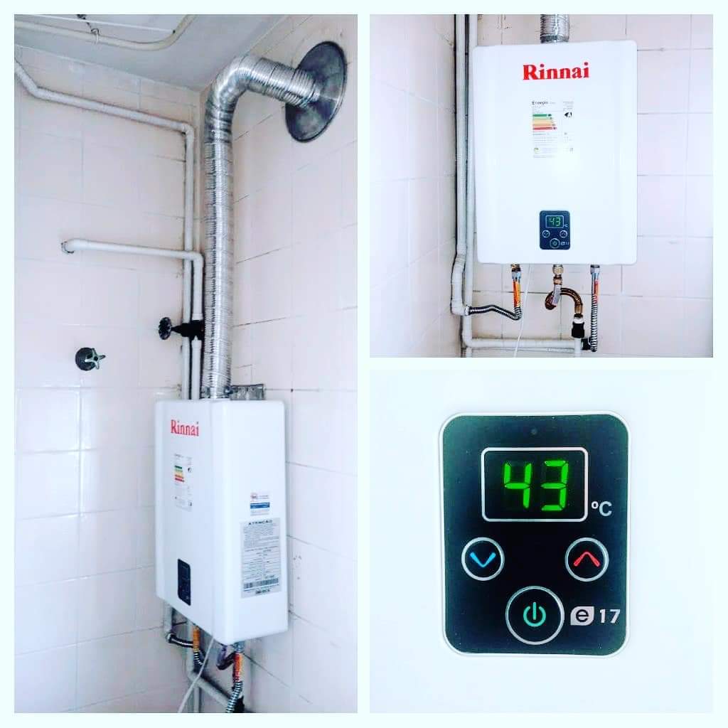 Aquecedor a gas Rinnai, Rheem, Lorenzetti, Aquecedor de agua a gás