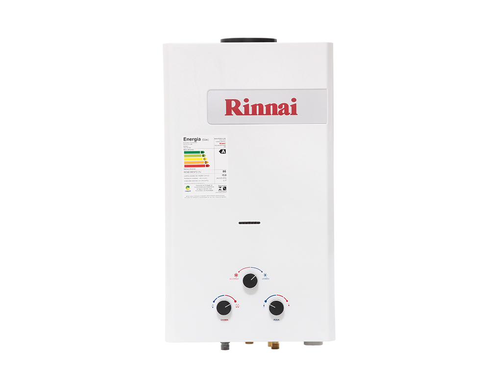 RINNAI - M15 –  AQUECEDOR A GÁS 1 DUCHA E 1 TORNEIRA