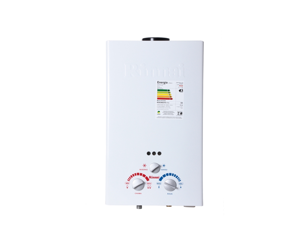 RINNAI REU 105 BR – AQUECEDOR A GÁS 1 DUCHA OU 2 TORNEIRAS