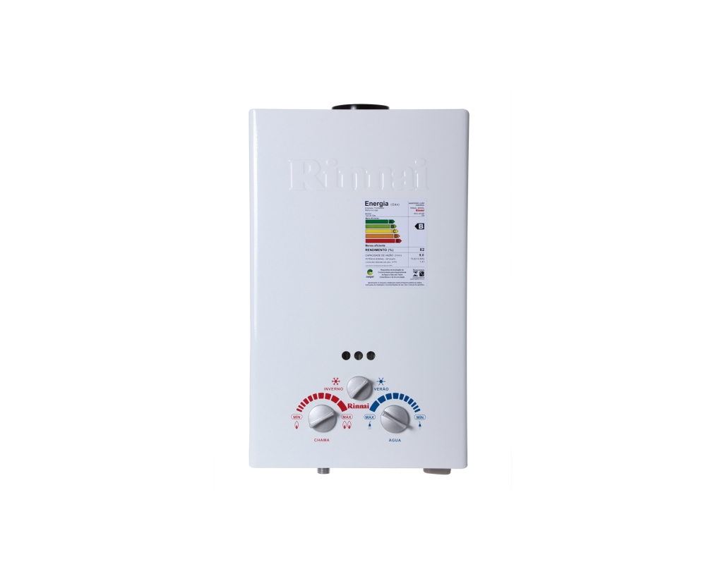 RINNAI - REU 85 BR – AQUECEDOR A GÁS 1 DUCHA OU 02 TORNEIRAS